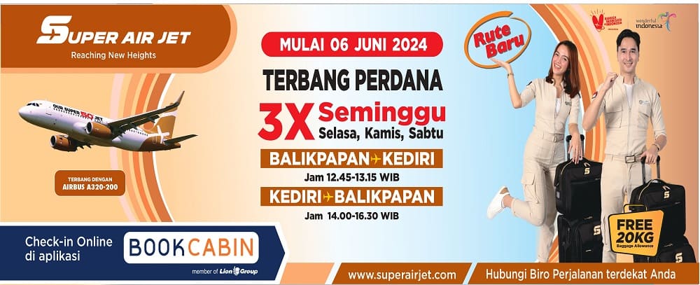 Surabaya Balikpapan super air jet