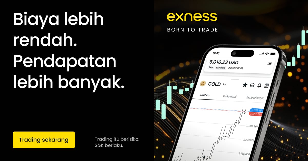 Exness - Spread Murah Profit Lebih Besar